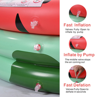 P&D Piscine gonflable pour enfants en PVC, durable, de forme rectangulaire, logo personnalisable, accessoires pour piscine