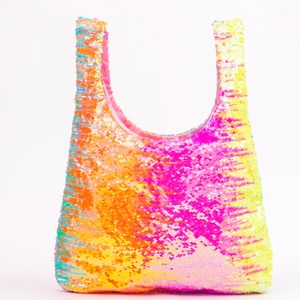Sacs de courses réutilisables, sacs fourre-tout à paillettes, sacs à main pliables à paillettes en gros pour filles et femmes - Product Image 5