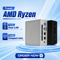 Mini PC para Juegos Sharerdp Factory con AMD Ryzen 7 8745HS, 8GB DDR5, 512GB M.2 NVMe, Thunderbolt 4, Doble LAN, HDMI, DP, Triple Pantalla