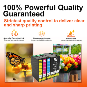 Cartouche d'encre compatible Topjet 27XL T27XL 27 T2711 T2712 T2713 T2714 T2791 pour imprimante <span class=keywords><strong>Epson</strong></span> WorkForce WF-<span class=keywords><strong>4745</strong></span> 7715DWF - Product Image 4