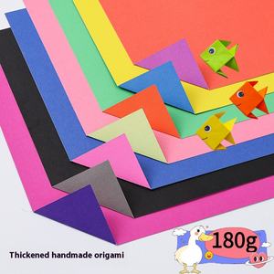 Papier d'art A4 180g biodégradable et recyclable en pâte de paille, couché cire, double face, bicolore, gaufré, pliable pour <span class=keywords><strong>origami</strong></span>, pour enfants et étudiants - Product Image 3