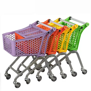 Professional Manufacturer Metal Steel <strong>Small</strong> Supermarket Store Euro Style Shopping <strong>Trolley</strong> - Product Image 3