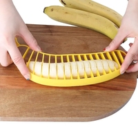Plastic Bananensnijders Snijder Worst Versnipperaars Fruitsalade Maker Multifunctionele Fruitsalade Kooksnijder Keukengadgets
