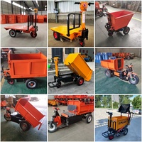 Tricycle à main pliable électrique OFEITE, capacité 1 tonne, avec benne basculante