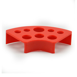 Soporte para Tazas de Tinta de Tatuaje en Forma de Abanico, Bandeja de Pigmento de Plástico de 8 Orificios para Uso en Estudios de Micropigmentación y Tatuajes Profesionales - Product Image 5