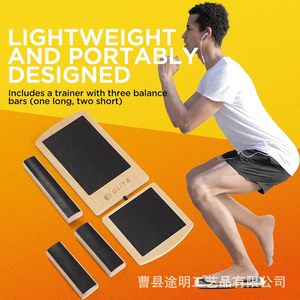 Tabla de Equilibrio para Tobillos y Pies Glitz, de Madera Maciza Antideslizante, Entrenador de Fitness para Corrección de Postura y Entrenamiento de Estabilidad - Product Image 3