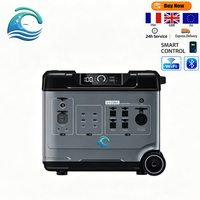 Station d'alimentation solaire portable multifonction personnalisée avec batterie LiFePO4, onduleur à onde sinusoïdale pure, MPPT, démarreur de secours et allume-cigare