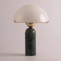 Lampe de table moderne en marbre naturel italien, surface polie, écologique, empilable, pour hôtel, chambre, décoration intérieure