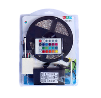 Tira de LED RGB de 5m 10m 2835 12v con Control Remoto IR, Decorativa, de Ambiente, Colorida, Inteligente, Impermeable, Kits de Luces LED RGB