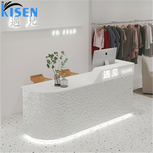 Kisen Luxury Versatile for Office Hospital Bar Hotel Living Room Workshop Salon Cashier Counter <b>Small</b> Office Reception Table - Product Image 5