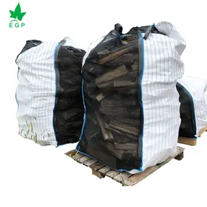 EGP Customizable Firewood Breathable Bag Breathable FIBC 1000KG 1500KG Crops Firewood Packaging Big Mesh Bags