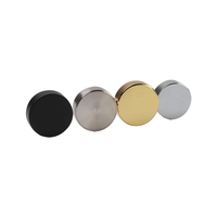 Vis de fixation décorative à tête plate en laiton, clous décoratifs brillants en acier inoxydable avec capuchon pour miroirs, panneaux de verre, murs 10mm - 25mm