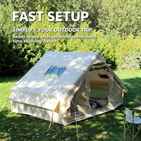 Tente Gonflable à Montage Rapide Automatique, Imperméable en Tissu Oxford, Portable, Multi-personnes, Une Porte, Quatre Saisons, Résistante aux UV