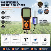 Analyseur de sol agricole NPK/PH/EC, capteur d'humidité et de nutriments, testeur de sol portable 7 en 1 avec enregistreur de données LCD
