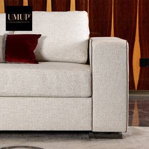 Canapé en tissu trois places de luxe, style moderne italien, design européen, pour hôtel, villa, vente en gros d'usine, canapé de salon - Product Image 4
