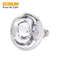 Lampe chauffante infrarouge en verre 100W/175W/250W/375W à intensité variable pour poulaillers et porcheries, température de couleur 1000-2400K, garantie 1 an