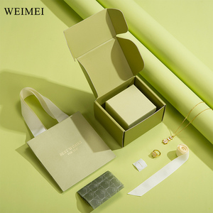 Luxury Custom Logo Paper Jewelry <b>Gift</b> <b>Box</b> Set with Paper Bag for Ring <b>Earring</b> Necklace Bracelet - Product Image 2