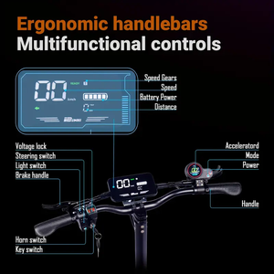 EU US Stock Foldable <b>Scooter</b> 11inch <b>Off</b> <b>Road</b> 1200W 5000W Dual Motor Fast Speed <b>Scooters</b> Big LCD Screen Escooter 5600w Elec - Product Image 3