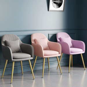 Wholesale Nail Bar Chair Dining Chair Furniture Dining Chair bar <b>Stool</b> High Gold Lifting <b>pink</b> for Beauty Salon Barbershop - Product Image 1