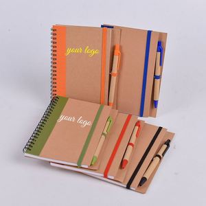 High Quality Customized Brand Enterprise Gift Notebook Set Ballpoint Pen Spiral Binding Paper <b>Notepad</b> Environmental protection - Product Image 2
