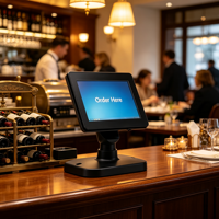 Système de point de vente au détail Windows 10,1 pouces avec écran tactile, moniteur LED LCD, affichage numérique, résolution 1920x1080, écran client sur pied