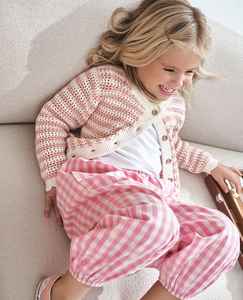 <span class=keywords><strong>Pantalon</strong></span> <span class=keywords><strong>parachute</strong></span> vichy pour enfants <span class=keywords><strong>pantalon</strong></span> d'été en coton doux avec poches latérales pour bébé vêtements pour tout-petits filles - Product Image 4