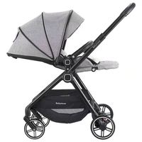 Poussette bébé de luxe en alliage d'aluminium, 3 en 1, pliable, directionnelle, haute poussette, landau