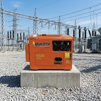 Generator Diesel Senyap Rendah Kebisingan 3 10 Kva Berpendingin Udara Logo Kustom Harga Pabrik OEM Portabel Handal Stasiun Tenaga Ekspor