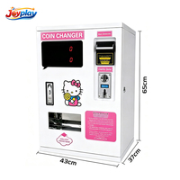 Joyplay OEM ODM Petite machine d'échange de pièces et de jetons avec paiement par carte/espèces, machine d'échange de billets en espèces en pièces et jetons