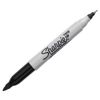 Stylo marqueur fin Sharpie 32000 à deux pointes, encre à séchage rapide, écriture lisse pour bureau, laboratoire, industriel, 4 couleurs