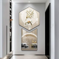 Moderne HD Imprimé Animal Paysage Alien Cadre Toile Mur Art Populaire Décor À La Maison Cristal Porcelaine Peinture Comprend Un Support