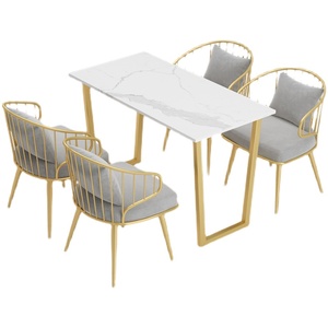 Ensemble <span class=keywords><strong>de</strong></span> meubles <span class=keywords><strong>de</strong></span> magasin <span class=keywords><strong>de</strong></span> <span class=keywords><strong>café</strong></span> et <span class=keywords><strong>de</strong></span> thé au lait minimalistes à <span class=keywords><strong>la</strong></span> mode pour <span class=keywords><strong>la</strong></span> <span class=keywords><strong>réunion</strong></span> <span class=keywords><strong>de</strong></span> restaurant et les loisirs Table et chaise <span class=keywords><strong>de</strong></span> salle à manger fraîches - Product Image 6