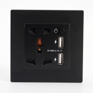 Hot bán 3 + 2-pin phổ điện thông minh khách sạn Home sử dụng tường ổ cắm và 2 USB tường ổ cắm điện ổ cắm - Product Image 2