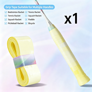 Cinta de agarre perforada para bádminton, transpirable, que absorbe el sudor, para raquetas de tenis y squash, antideslizante. - Product Image 4