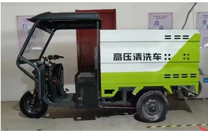 Magazzino di fabbrica ad alta pressione di pulizia stradale triciclo 60V lavaggio triciclo elettrico - Product Image 5