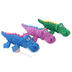 Ses timsah tasarımı ile toptan evcil hayvan için peluş oyuncaklar diş taşlama diş temizleme oyuncak için dayanıklı ve sevimli karikatür köpek oyuncak - Product Image 2