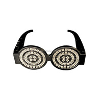 Lunettes stroboscopiques multicolores de marque avec logo personnalisé de haute qualité pour le festival de musique Rave Party