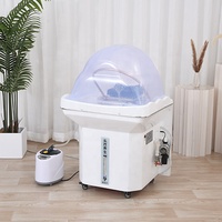 Tête de spa de salon de coiffure beauté moderne Tête de spa japonaise portable avec réservoir d'eau Lavabo à shampoing Bol à cheveux mobile