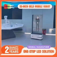 55 pouces T-OLED navigateur retour automatique Charge automatique évitement d'obstacles Robot écran tactile Oled moniteur
