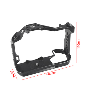 Cage de caméra stabilisatrice pour tournage vidéo et cinéma, compatible Canon EOS R7 plein format, avec support griffe froide pour bras articulé, microphone et éclairage vidéo - Product Image 6