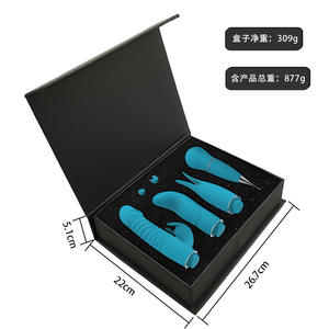 Set Vibratore Premium 4-<span class=keywords><strong>in</strong></span>-1 per Donne, Impermeabile Ricaricabile, Stimolatore Clitorideo e del Punto G, Lussuoso Kit Regalo di Giocattoli per Adulti - Product Image 2