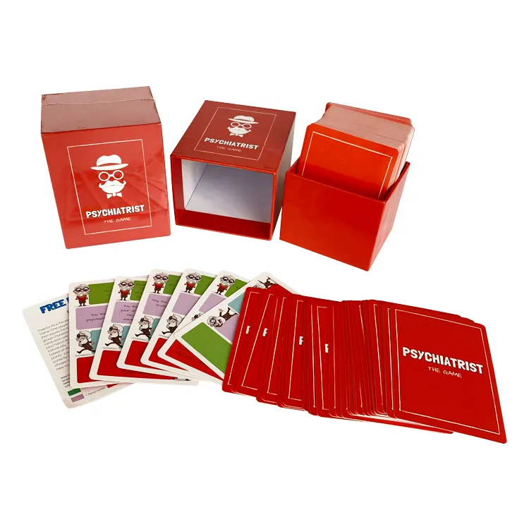Hersteller personalisierte Spielkarte individueller Druck 300-350 Karten schwarz und weiß Papier-Kartenspiele