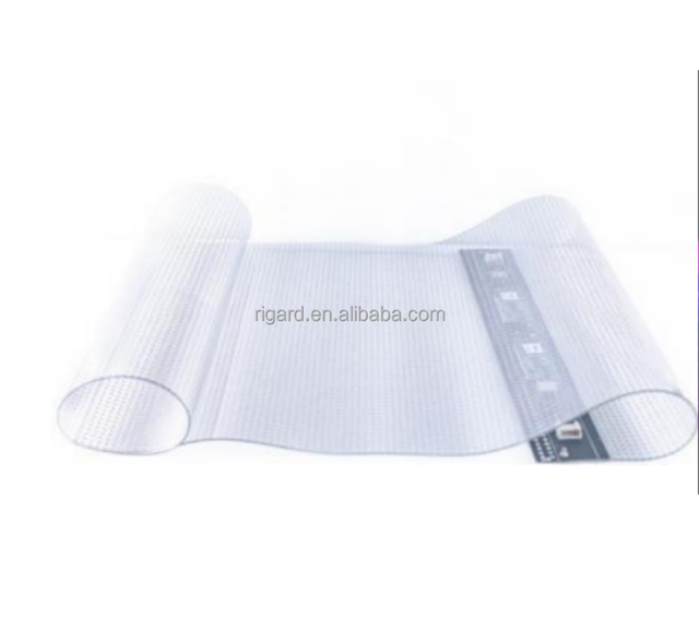 Custom Creative Ultra Thin Curved Adhesive Transparent Led Film Full Color Screen for Indoor Glass Window Advertising Displays