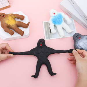 Figurine en TPR personnalisée, <span class=keywords><strong>jouet</strong></span> à presser orang-outan, figurine de <span class=keywords><strong>gorille</strong></span> monstre personnalisée pour soulager le stress, <span class=keywords><strong>jouet</strong></span> extensible en gros - Product Image 6