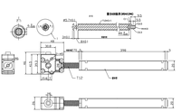 Mécanisme de levage de bureau à manivelle 3 voies K26 H 398mm de course Vis T12 Tube en acier galvanisé Réglable en hauteur Vente en gros OEM