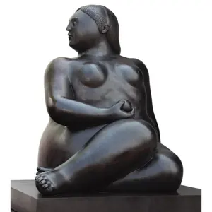 Famous Art Fernando Botero Lady Bronze Sculpture for Barcelona garden