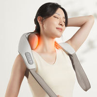 COSMO Masajeador de Dedos Simulados con Movimiento 3D de Amasamiento, Diseño de Manta, Compresa Caliente, Modo de Temperatura Constante y Control de Tiempo para Uso Prolongado