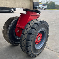 Roulettes de conteneur à double roue verrouillables et amortissantes de 16 pouces JL pour conteneur de transport de 40 pieds