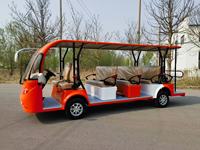 Bus de tourisme électrique de luxe Renqi pour aéroport et excursions familiales, couleur personnalisée, moteur 4-7,5 kW, 10-14 places