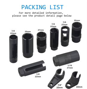 자동차 오프셋 소켓 제거 공구 세트 10종 차량 정비용 틈새 수리 소켓 키트 - Product Image 2